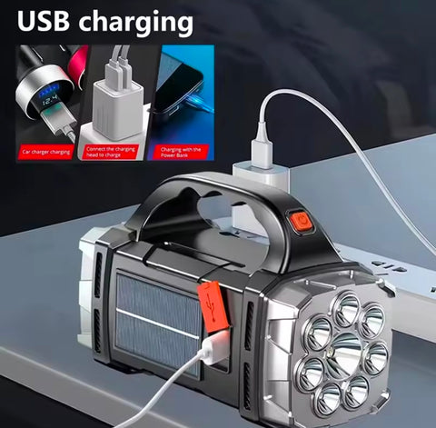 Portable Lantern Solar Light + USB Rechargeable