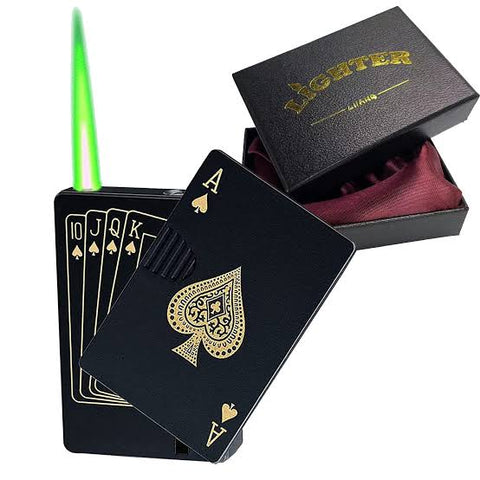 Ace Poker Lighter Green Flame(Gift)
