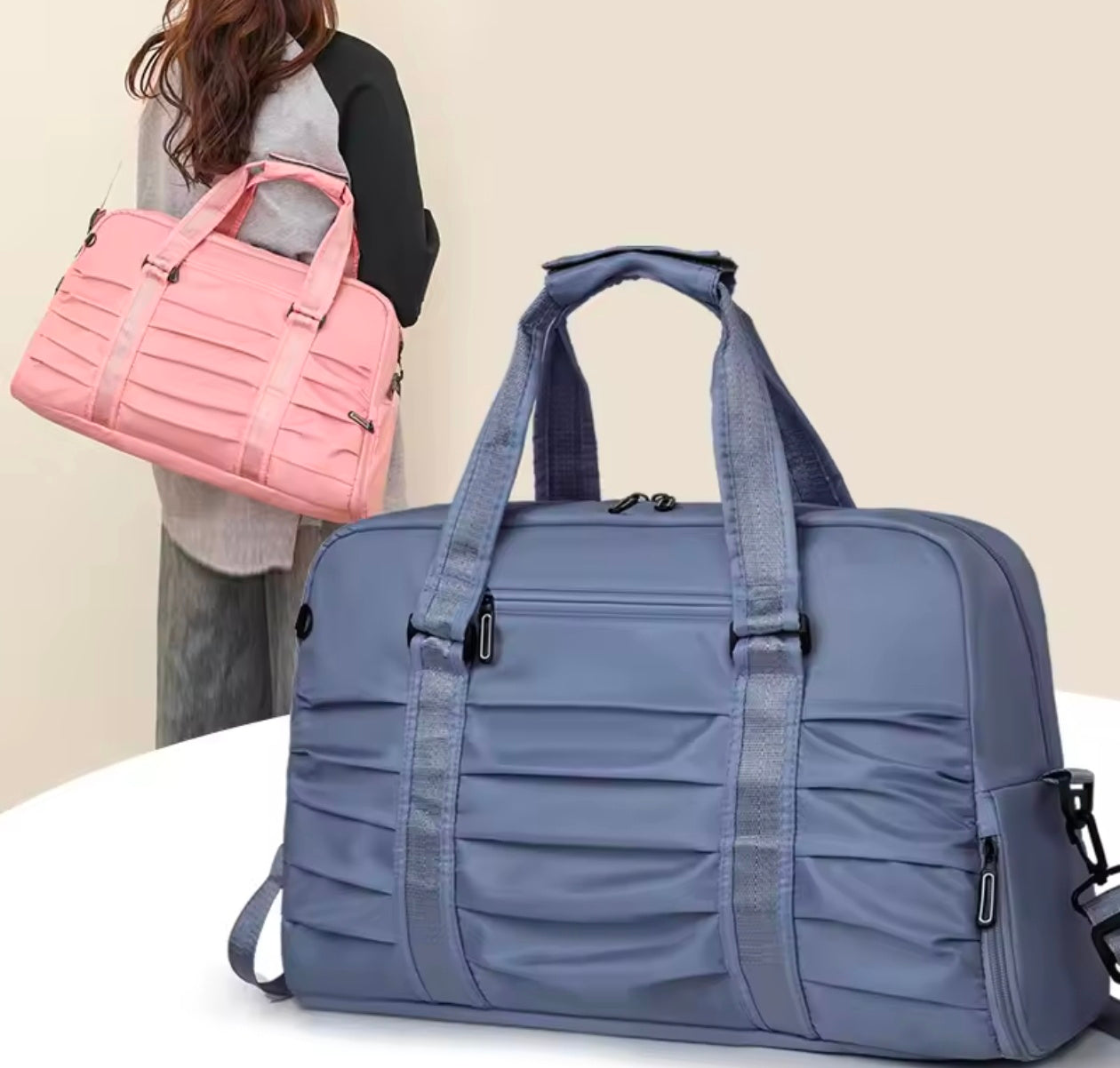 Multifunctional Duffel Bag for Men or Women with Shoe Laptop & Wet Compartment