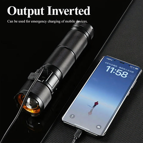 Ultra Powerfull Flashlight COBA CB-B54-2 Torch 28,800mAh Battery