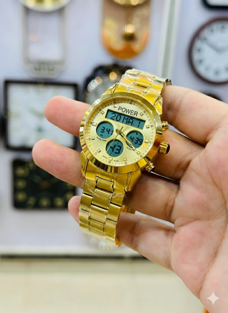 Power Brand Stainless Steel Alfajar Design cp Watch 3Bar Waterproof