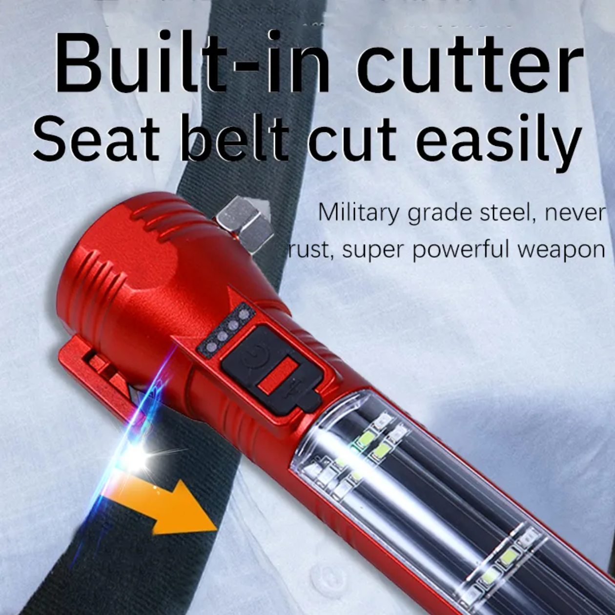Flash light Solar Powered Waterproof USB Rechargeable torch, Torch Price in Pakistan