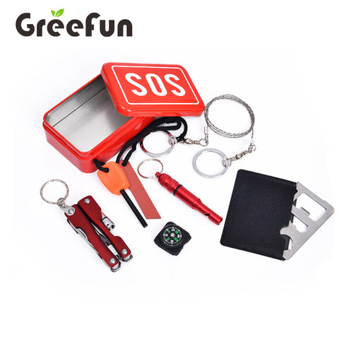 6 in 1 SOS survival tool kit