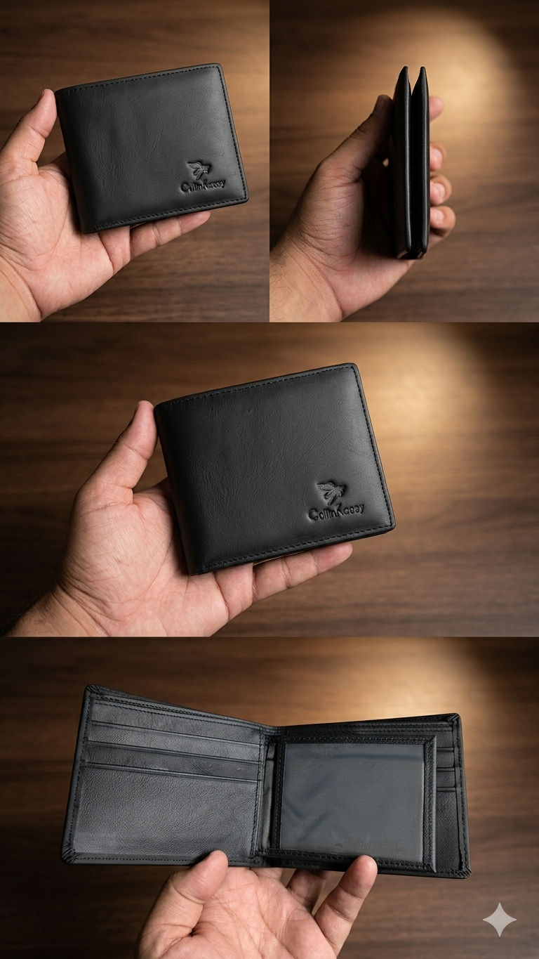 Collin Kasey Premium Leather Business Wallet
