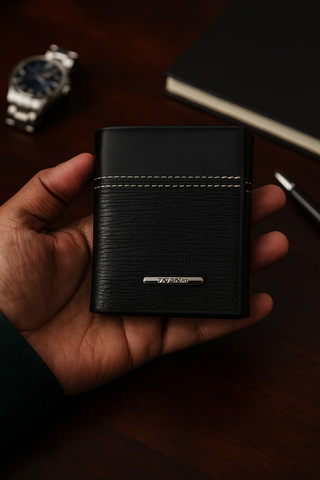 New luxury Trifold Leather Wallet