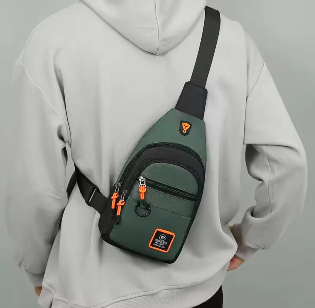 Tactical USB Charging One Shoulder Backpack Camping Crossbody Bag