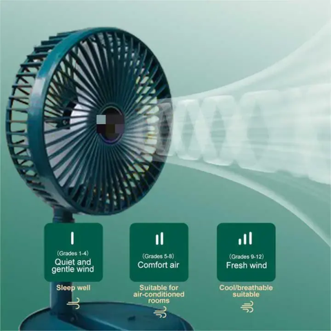 Lot Import Portable Table Fan USB Rechargeable