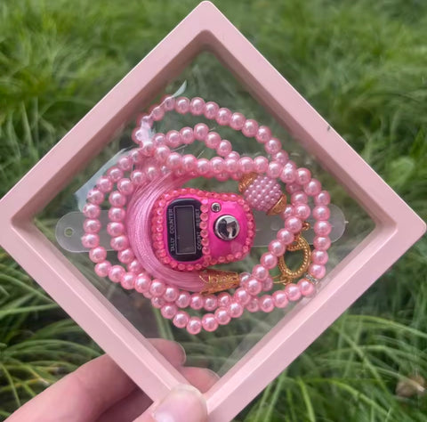 Tasbeeh Counter 2 Pcs Zikr Ring Electronic Digital Finger Digital Stone Coated Ring Rosary Tasbeeh Counter