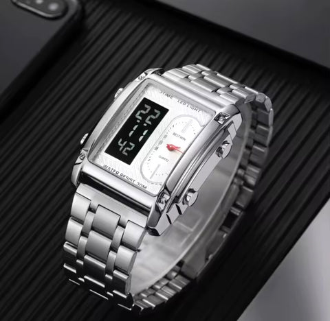 Power Top Brand Luxury Relogio Masculino Stainless Steel Band Watch