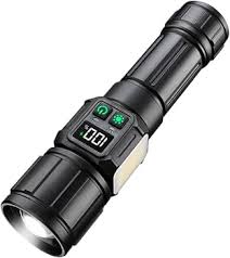 2KM Long Range LED Flashlight - Side COB, Type-C