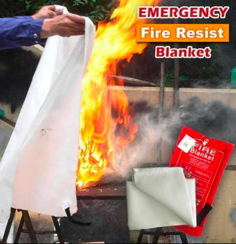 Portable Emergency Fire Blanket Fireproof Retardant Fire Suppression Safety Cover Mat