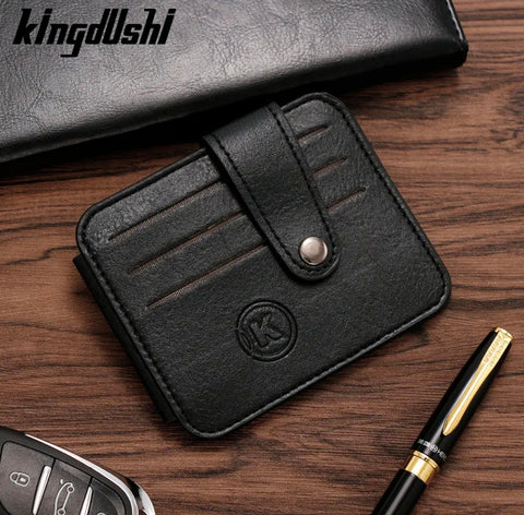 Baellery Ultra-thin Coin Purse Mini PU Leather Card Holder & Wallet