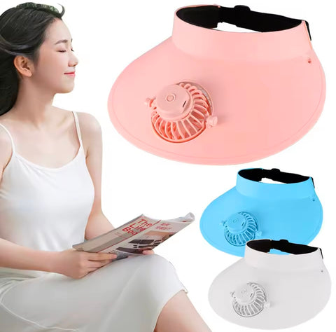 USB Charging Summer Fan Cap Rotatable Sunscreen Cap Fan 3 Speeds