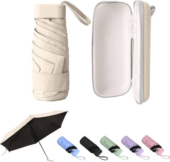 Mini Ultra Light Umbrella Double Stitching Folding Umbrella Wind proof Waterproof