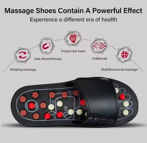 Massage Slippers Men's and Women's Foot Reflexology Massage Non-slip Shoes Waterproof