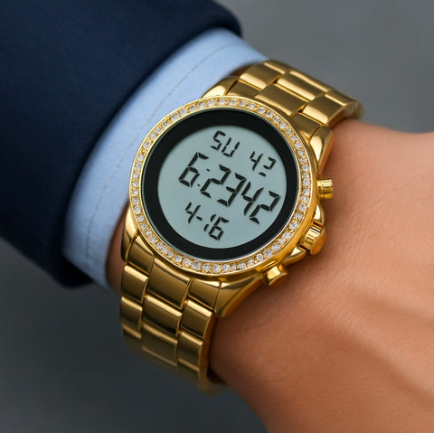 Alsalah Dimond MUSLIM azan Design Digital Waterproof Watch