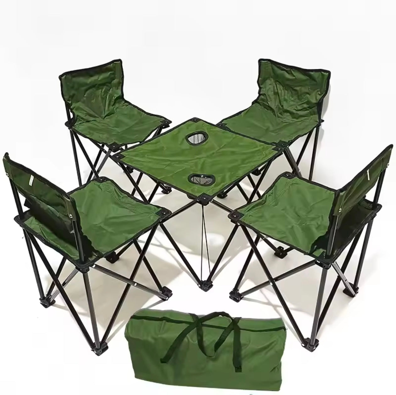 Outdoor Folding Table with 4 Chairs Set for Camping | Table Chair Set For Outdoor Adventure