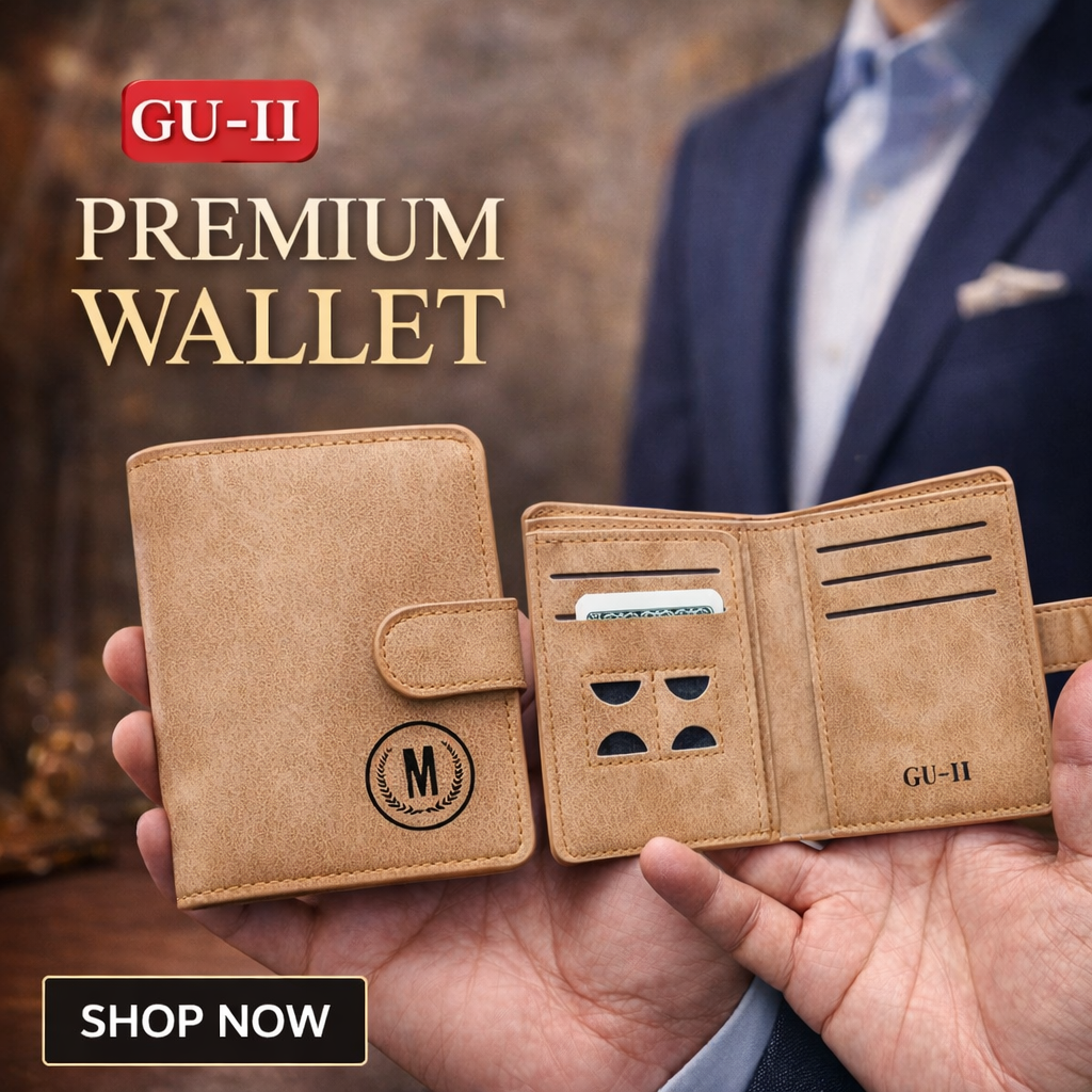 Slim PU Stylish Lightweight Casual Wallet & Card Holders