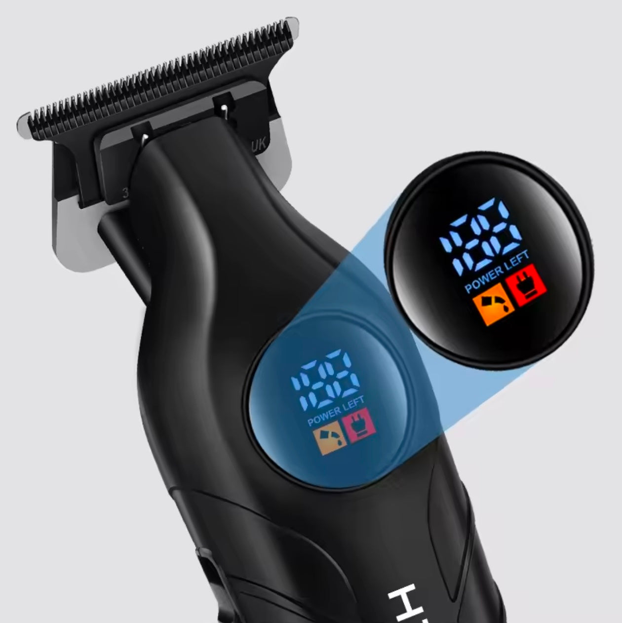 Daling Pro Hair Clippers Intelligent LED Display Hair Cutting Machine Strong Power Professional Hair Beard Trimmer