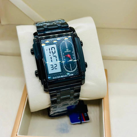 Power Top Brand Luxury Relogio Masculino Stainless Steel Band Watch