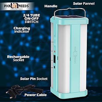 Solar Rechargeable Lantern Light | Emergency Flashlight Home & Outdoor Use