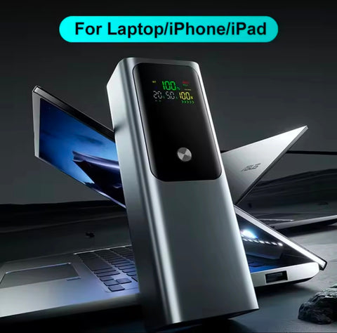 PD125W Super Fast Charging Power Bank 20000mAh High Capacity Portable Charger External Spare Battery