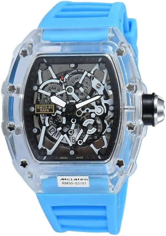 Avaner Men's Square Vintage Leather Cuff Watch