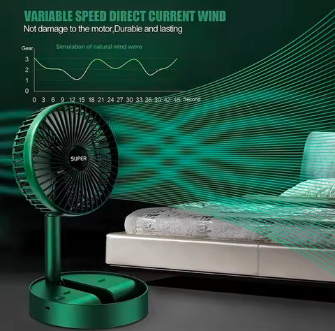 Double-Headed Portable Air Cooler 3 Speeds Rechargeable/USB Desk Air Cooler