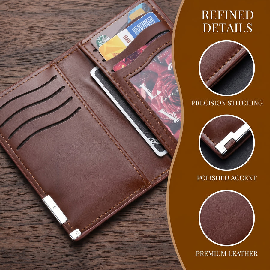 Baellery Ultra thin Fashion Pu Leather Wallet