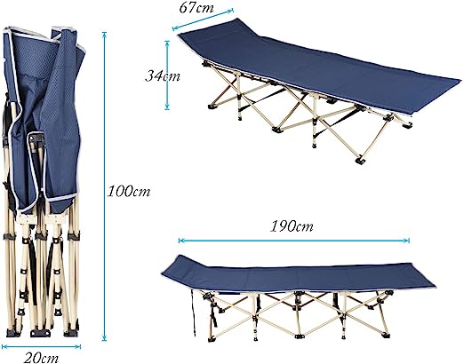 Portable Foldable Outdoor Bed with Carry Bag