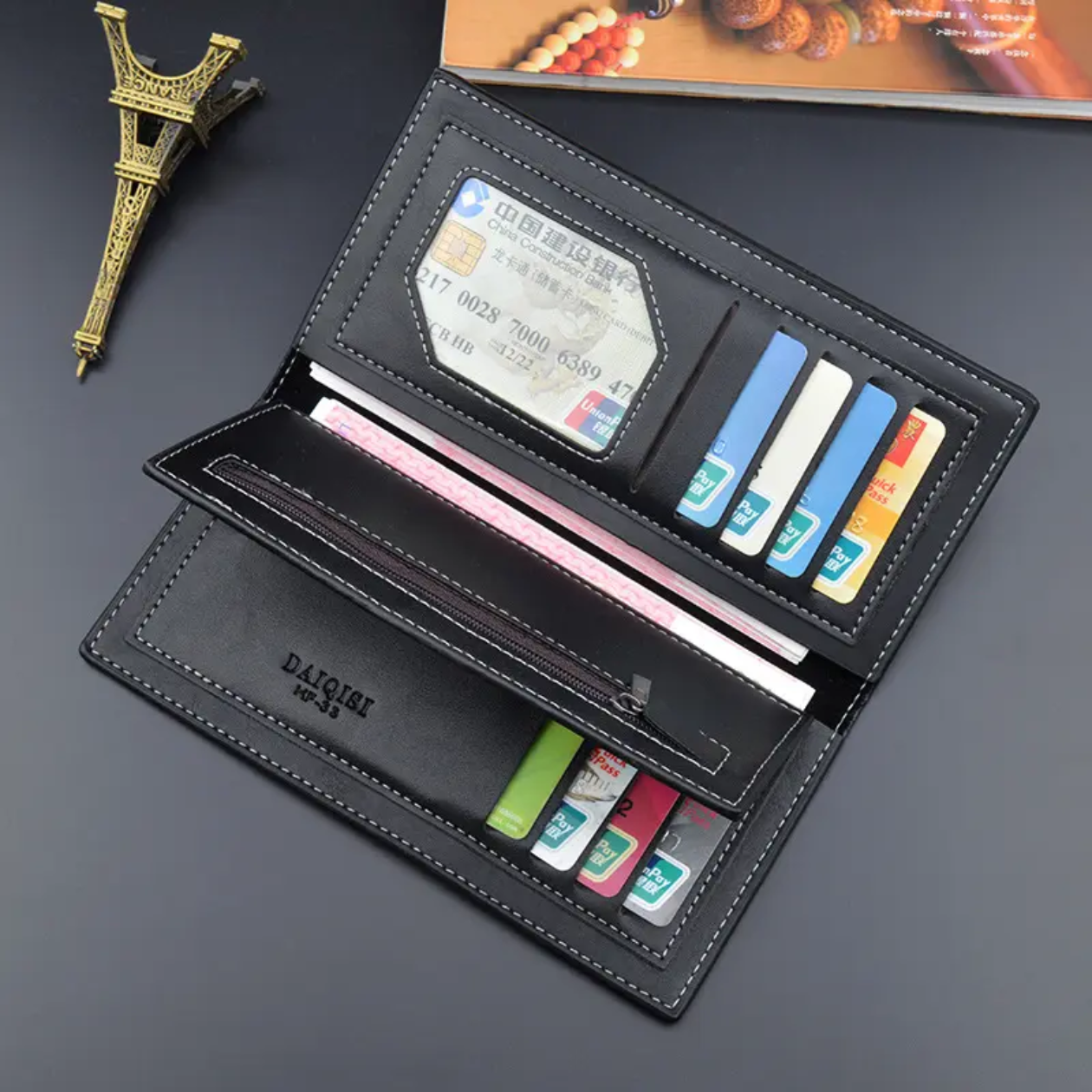 New Casual Slim Leather Softa long Wallet