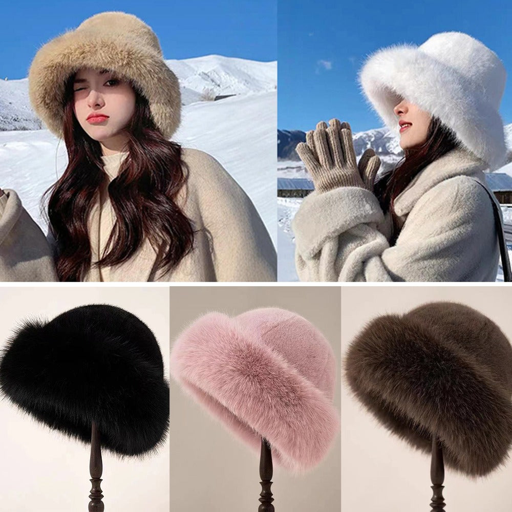 Faux Fur Fashion Hat, New  Women's Winter Fluffy Hat