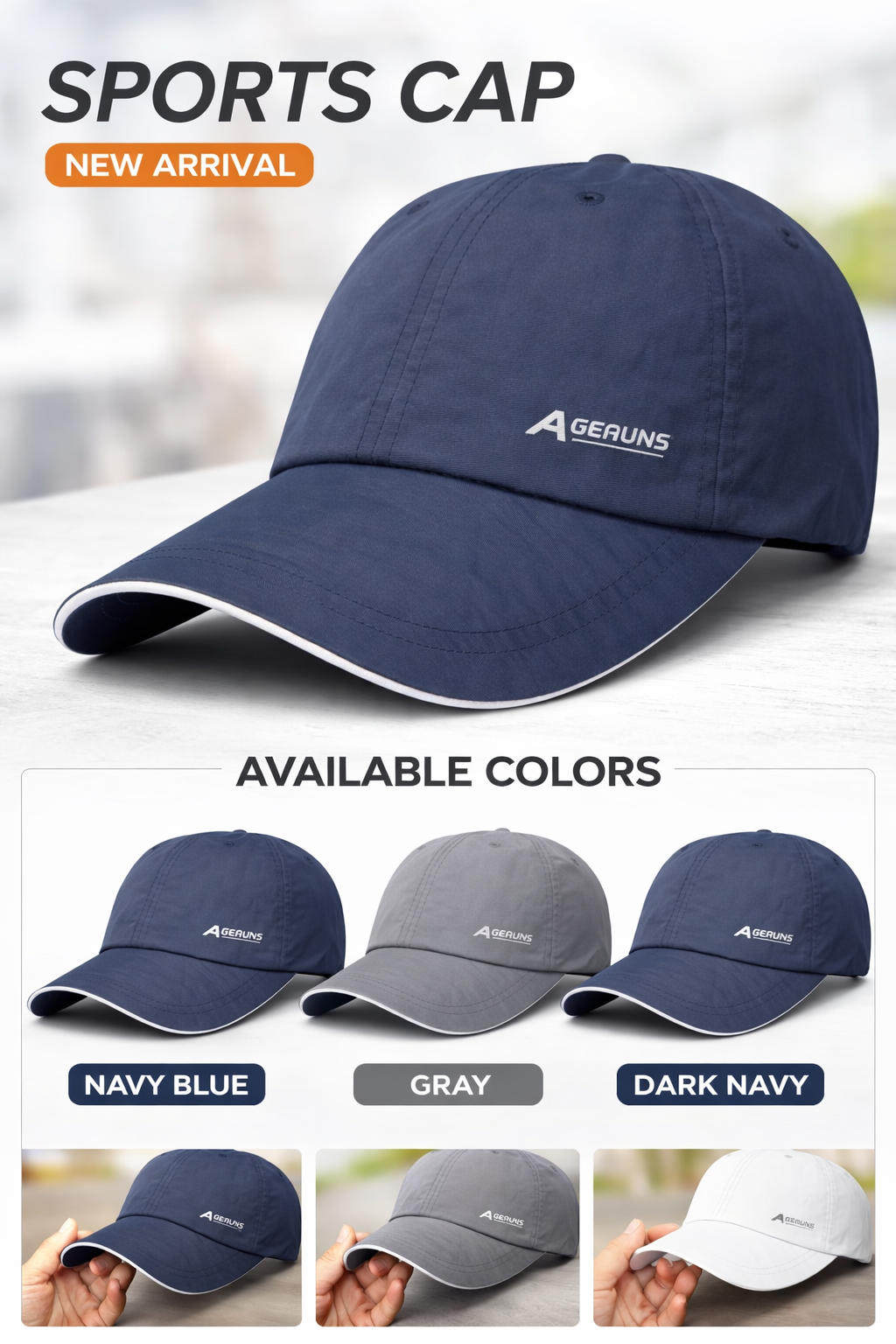 Summer sports cap Breathable doted design Brand new