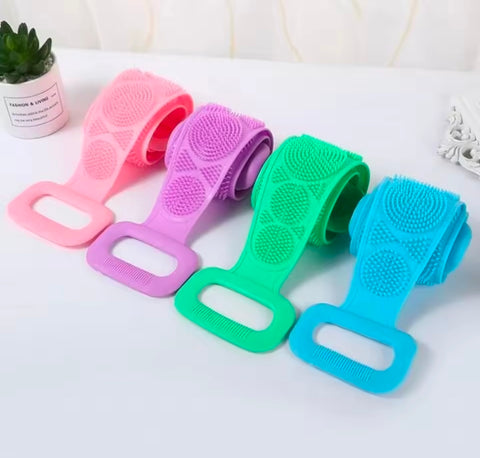 Back Scrubber Double Side Bathing body Scrubber silicone