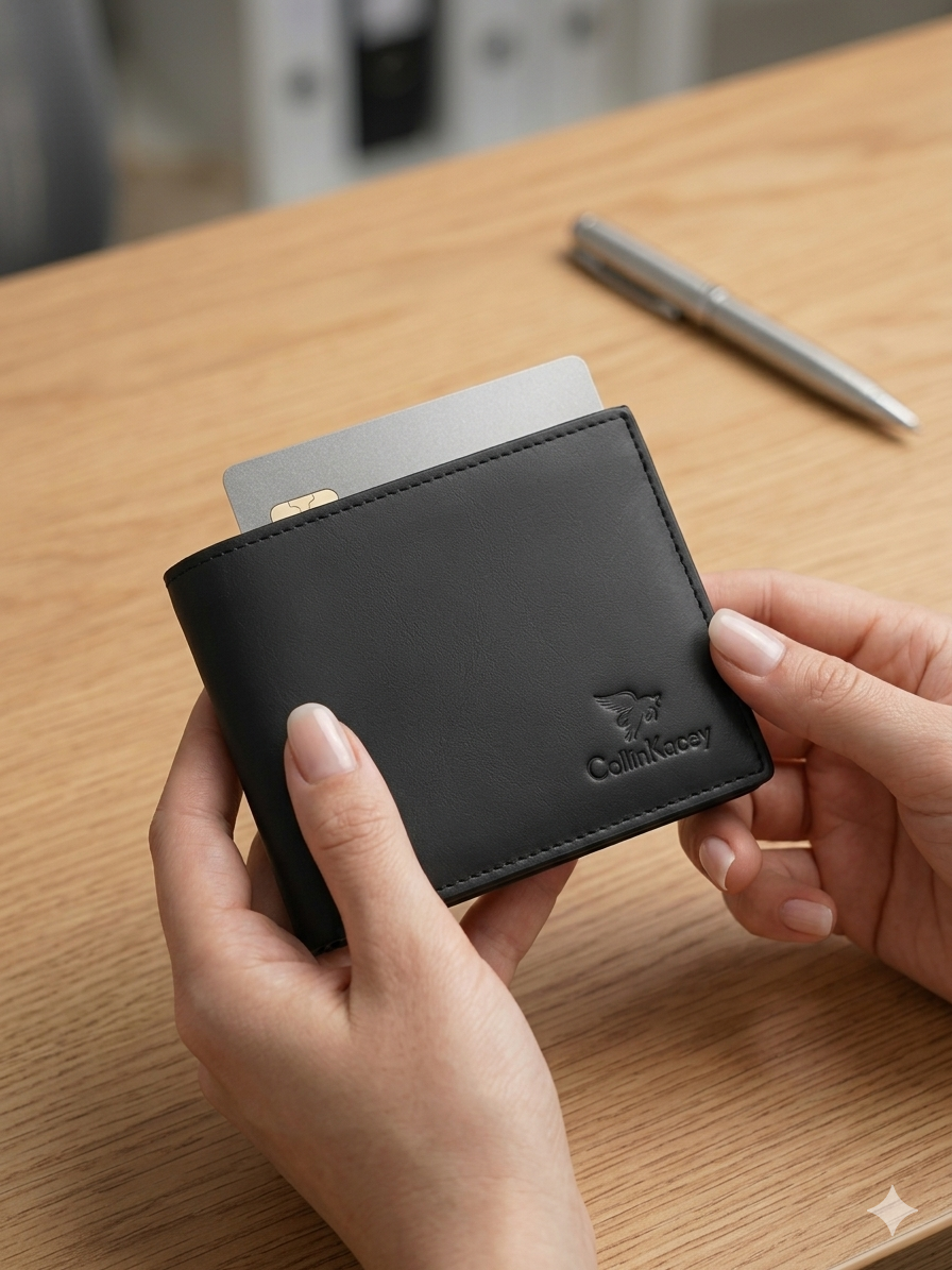 Collin Kasey Premium Leather Business Wallet