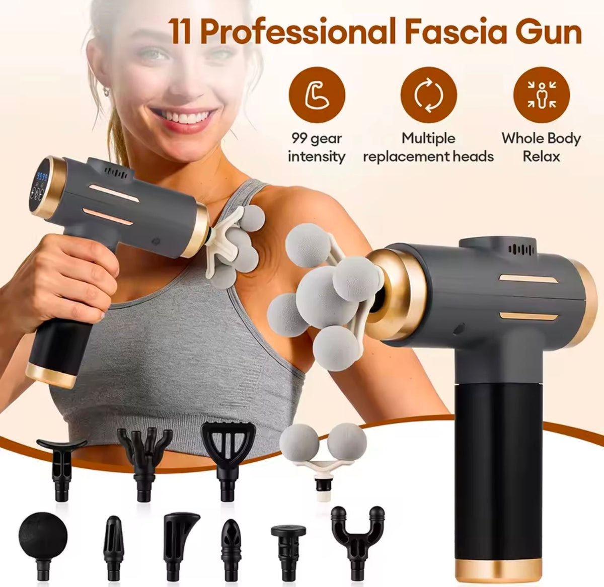 6 in 1 full body Massager  USB Rechargeable