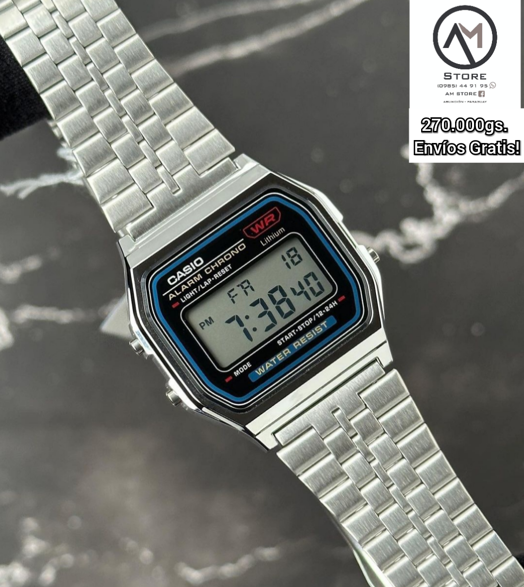 Casio A159W  Vintage Digital Watch for Men & Women