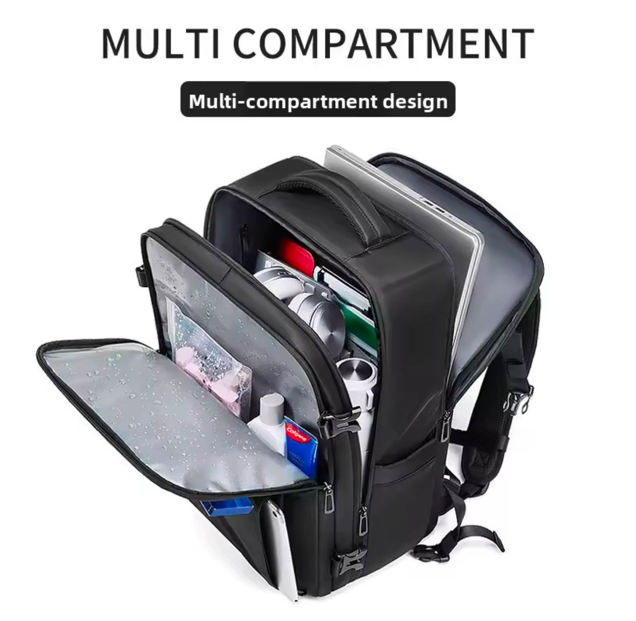 British Style Travel Backpack Casual Business Trip Computer Double Shoulder Bag