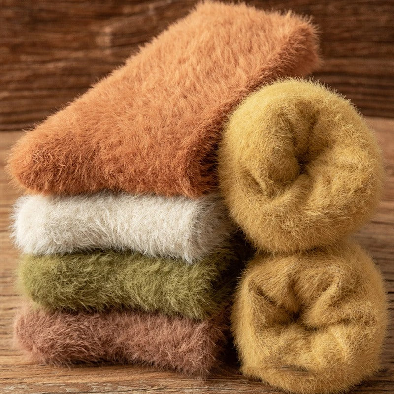5 pair Cashmere Winter Warm Soft Fluffy Thermal Thick socks