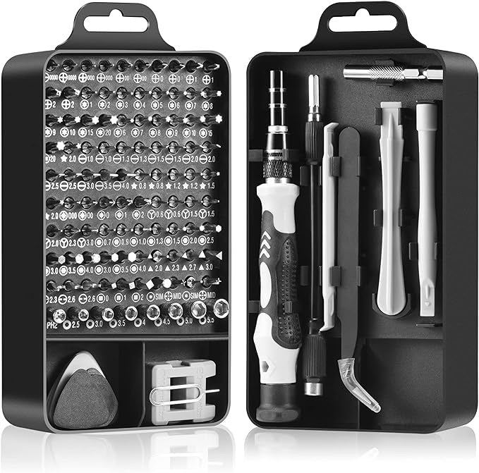 138 in 1 Professional Computer Repair Tool Kit with 117 Bit