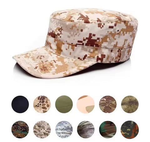 Tactical Camouflage Flat Top Hat Cap Breathable