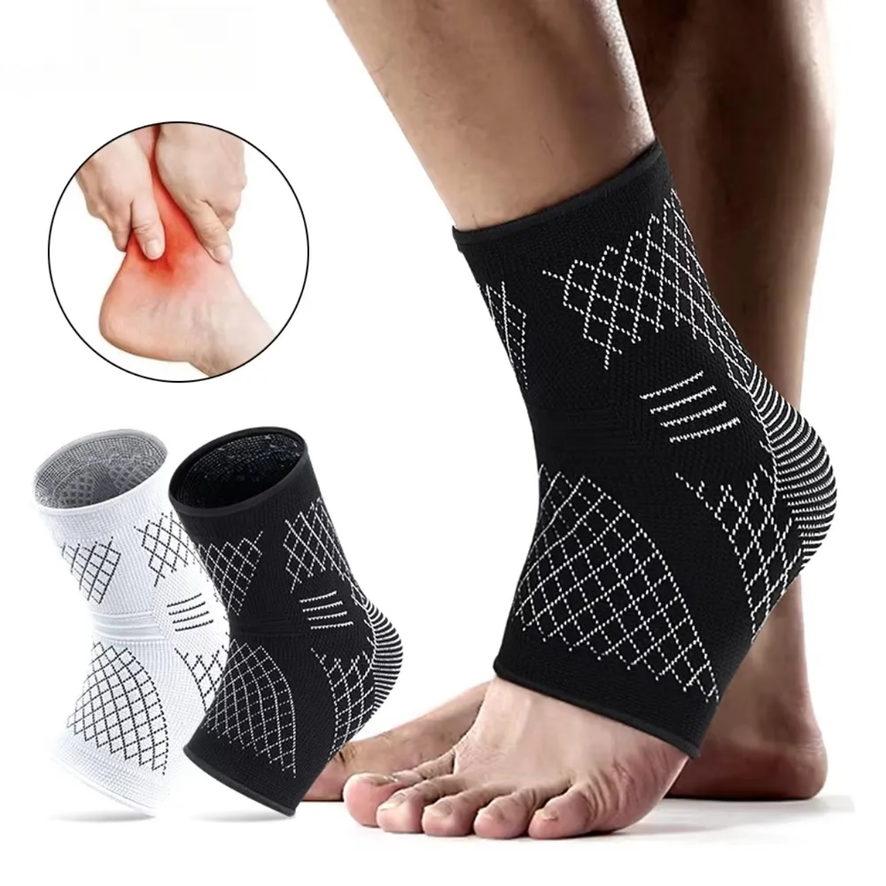 Arch Support & Ankle Compression Socks – Pain Relief, Anti-Fatigue & Improved Circulation Socks (1 Pair)
