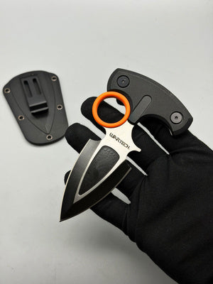 Dagger Push Knife Black night