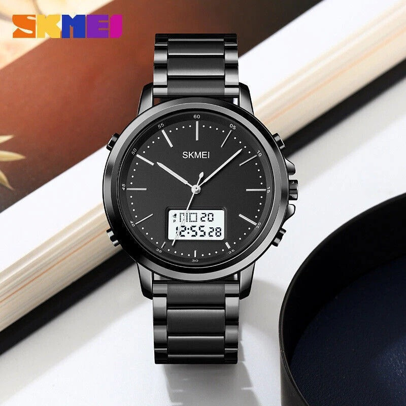Skmei 1652 Dual Time Stainless steel Watch