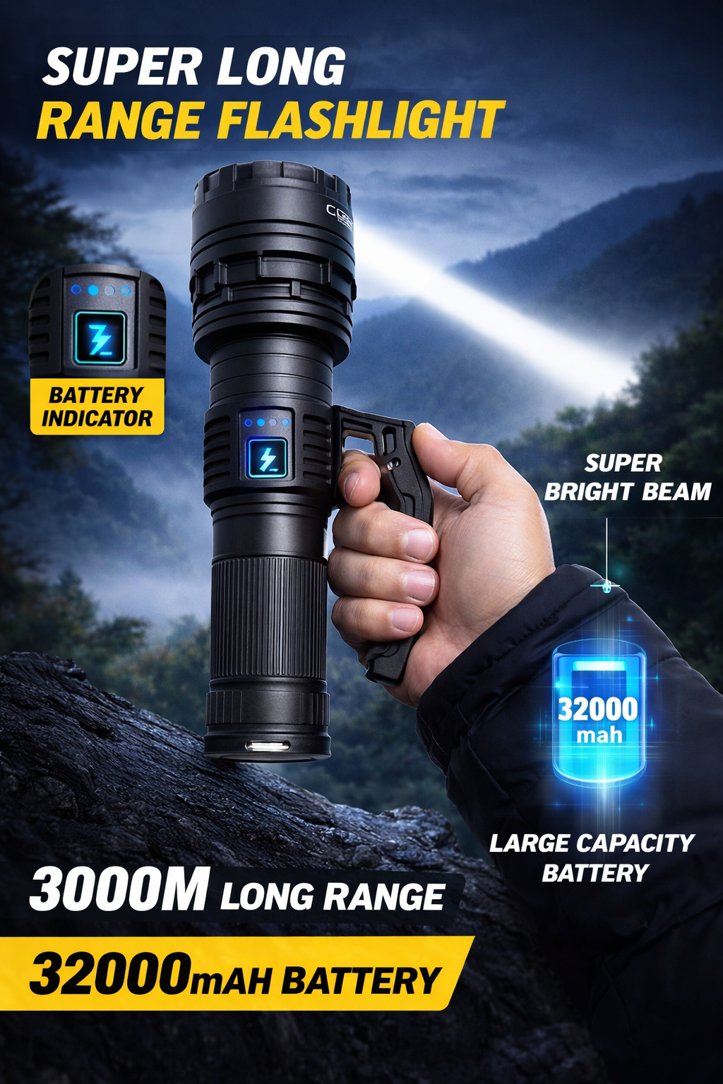 Coba Aluminum Alloy Multifunctional Torch CB-G971