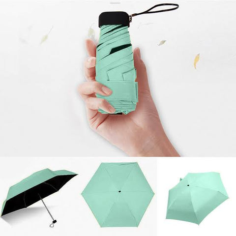 Mini Sun Umbrella UV Protection Vinyl Folding Pocket