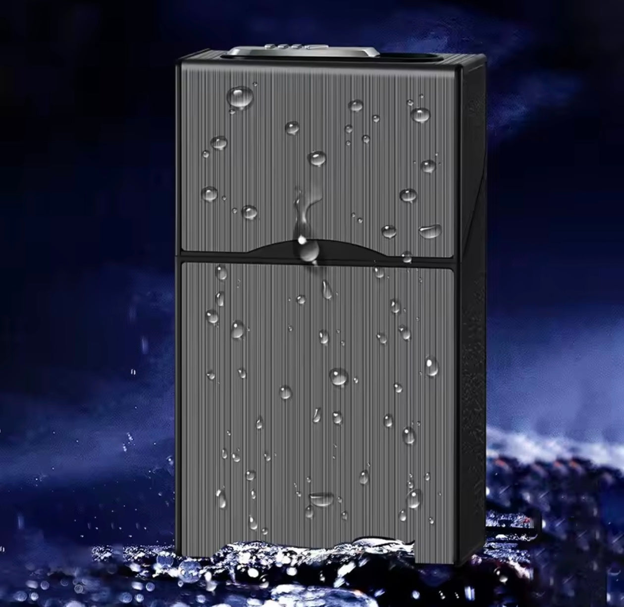 Portable Cigarette Lighter Case with Tungsten Wire USB Charging