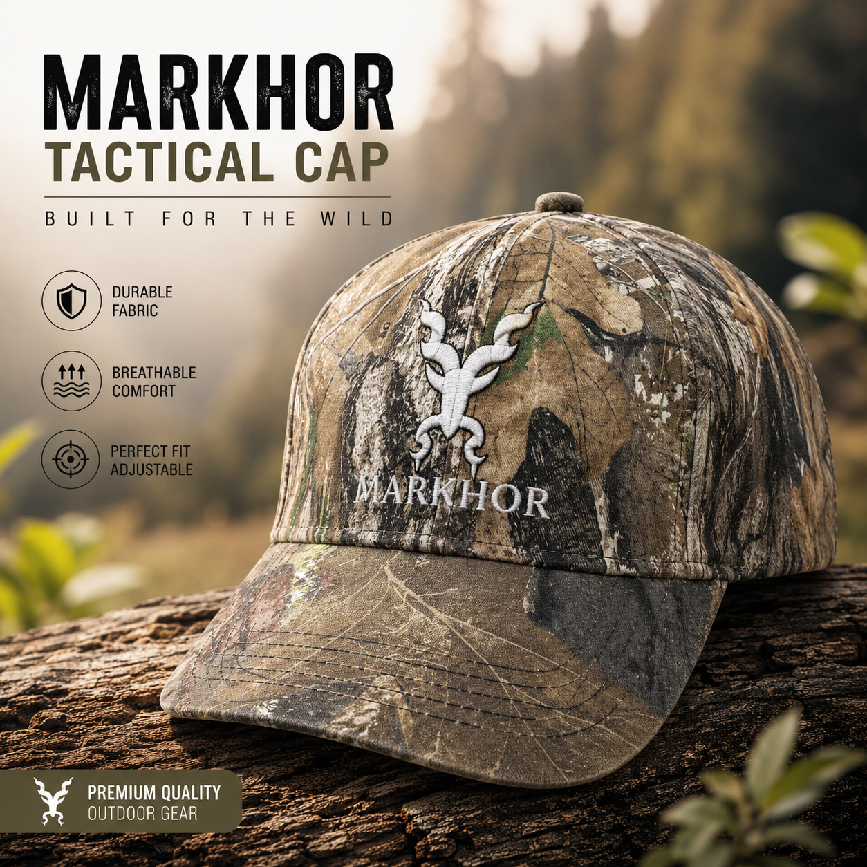 Markhor Army Brand Cap