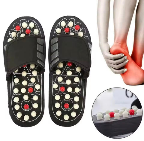 Massage Slippers Men's and Women's Foot Reflexology Massage Non-slip Shoes Waterproof