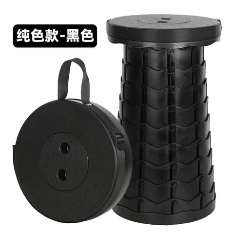 Portable Retractable Foldable Stool with Load Capacity of 400lbs for camping & Umrah hajj